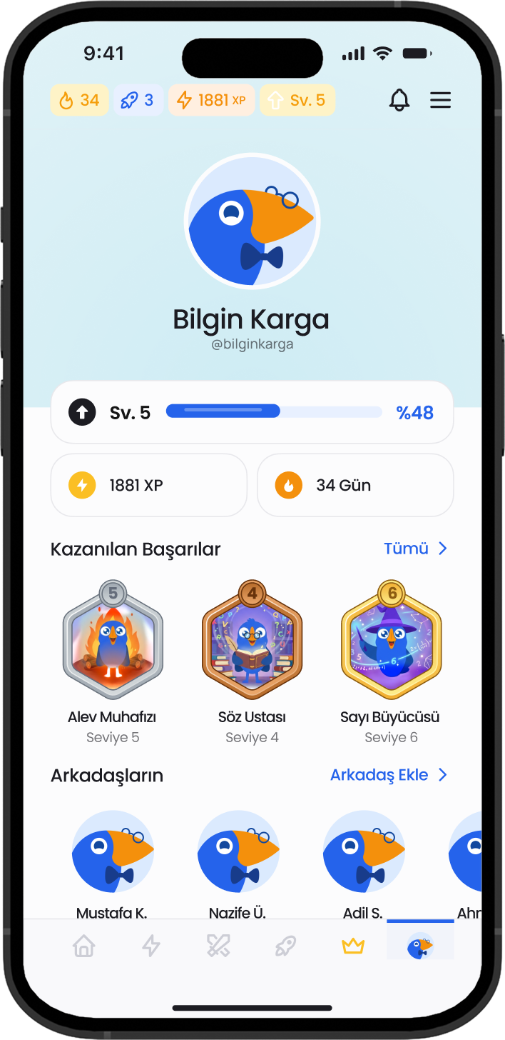 Profil ekranı